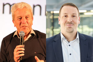 Jürgen Schrapp (rechts) übernimmt von Dr. Heinz Bahnmüller das Amt des stellvertretenden Vorsitzenden.