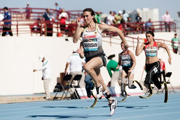 Irmgard Bensusan hat nach Gold über 200 Meter auch über die 100 Meter triumphiert. Foto: Binh Truong
