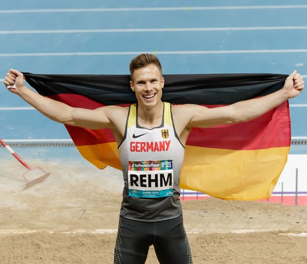 TSV-Weitspringer hat bei der WM in Dubai wieder Gold gewonnen. Foto: Binh Truong