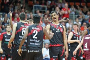 Gemeinsam wollen Trey McBride und Latrell Großkopf in München gewinnen / Foto: Michael Fleschenberg