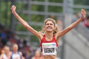 Konstanze Klosterhalfen hat auch über die Meile eine neue Bestzeit aufgestellt. Foto: Chai