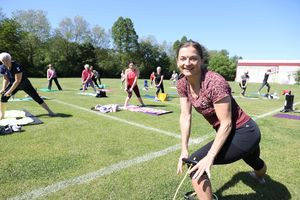 Trainerin Daggi Meiss freut sich, die Sportlerinnen und Sportler endlich auf der TSV-Anlage wiederzusehen. Foto: Pulsfort