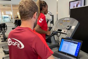 Spirometrieuntersuchungen im GoFit. Foto: TSV Bayer 04