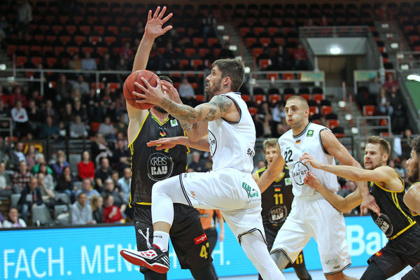 Nino Celebic und die GIANTS treten am Samstag in Rostock an. Foto: Fleschenberg