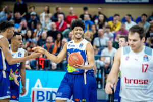 Einer der Emotionen zeigt: Gabriel de Oliveira kommt aus der BBL nach Leverkusen / Foto: Gunnar Rosenow
