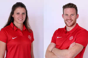 Caroline Blech und Torben Klein fahren zur Universiade nach Neapel. Fotos: Heuser