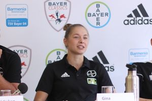 Gina Lückenkemper spricht über die DM und die Heim-EM in Berlin. Foto: Heuser