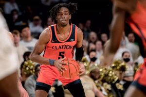 Ricardo Lynch (hier im Trikot der Clayton State University 2022) spielt 2025/26 für BAYER / Foto: CSU