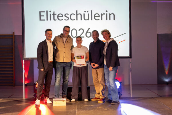 Daniel Dylong, Marco Walter, Paula Schwartze, Daniel Müller, Steffi Nerius. Foto: Heuser