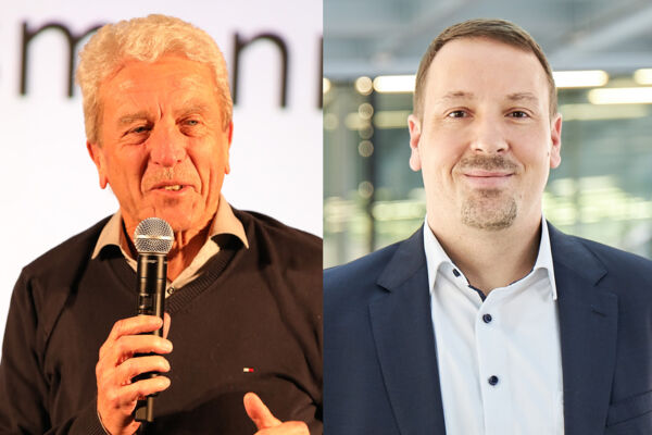 Jürgen Schrapp (rechts) übernimmt von Dr. Heinz Bahnmüller das Amt des stellvertretenden Vorsitzenden.